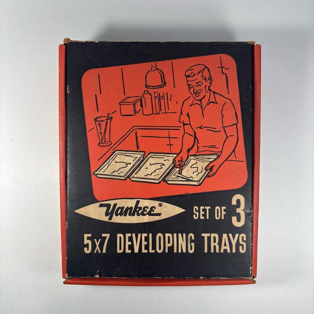 5x7 Developing Trays - Set of 3 in Red and Black